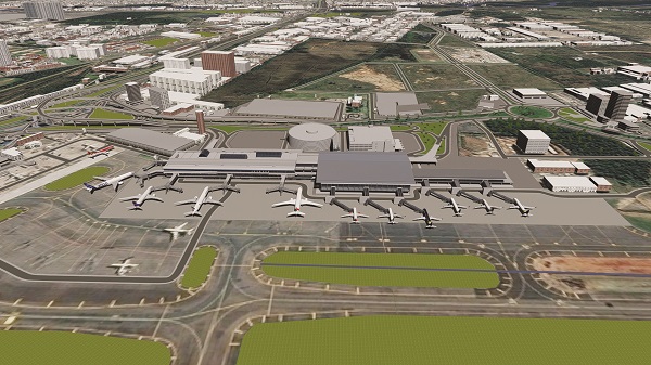 Imagem píer e ampliação do Terminal de Passageiros 1