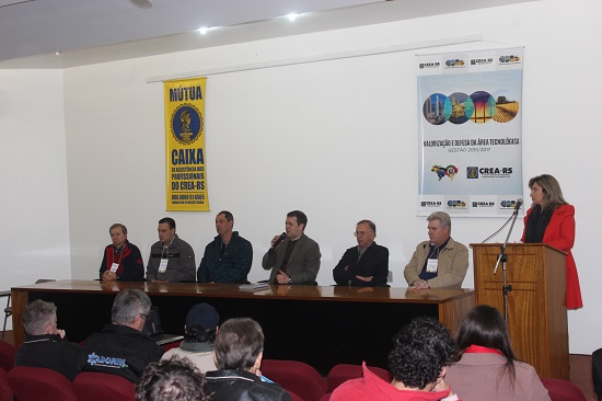 Abertura do evento que reuniu os Engenheiros Agrônomos da Região Alto Uruguai
